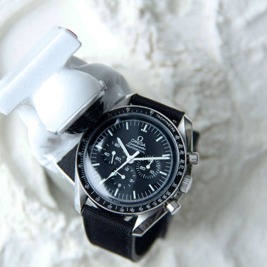 Sailcloth and Rubber Watch Strap- Hybrid Quick Release Strap From Strap Monsters